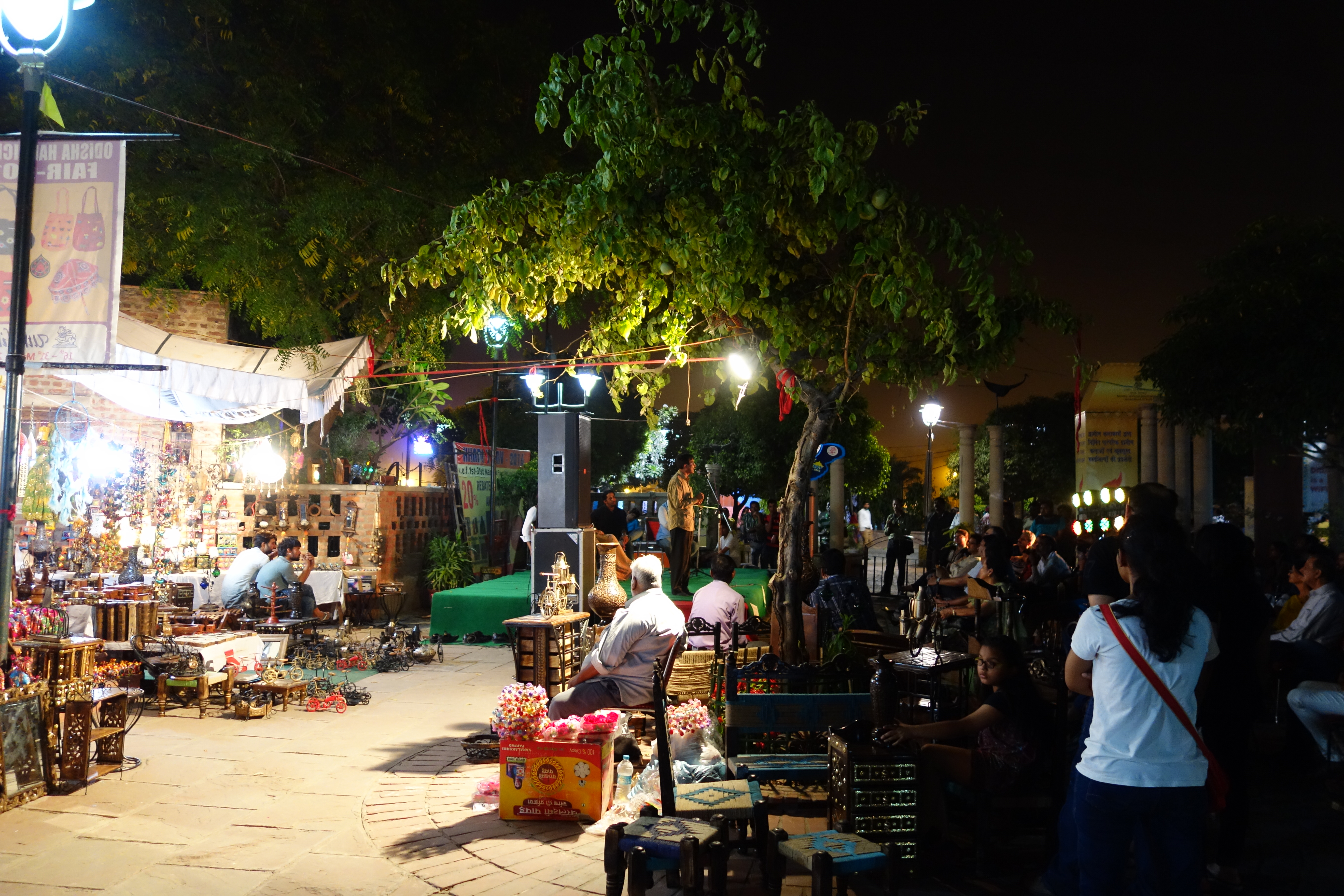 インドデリーの夜市