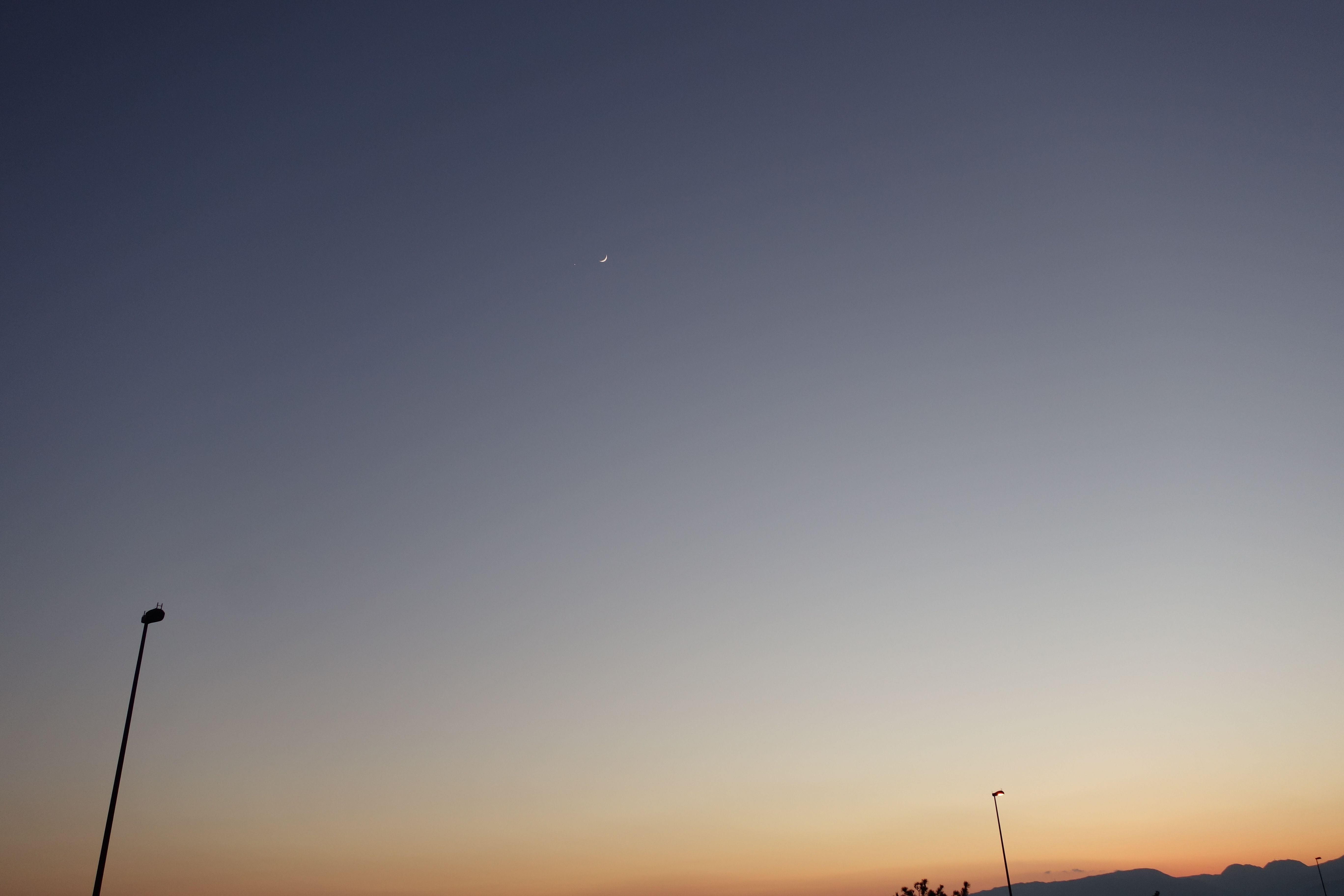 月と金星の接近