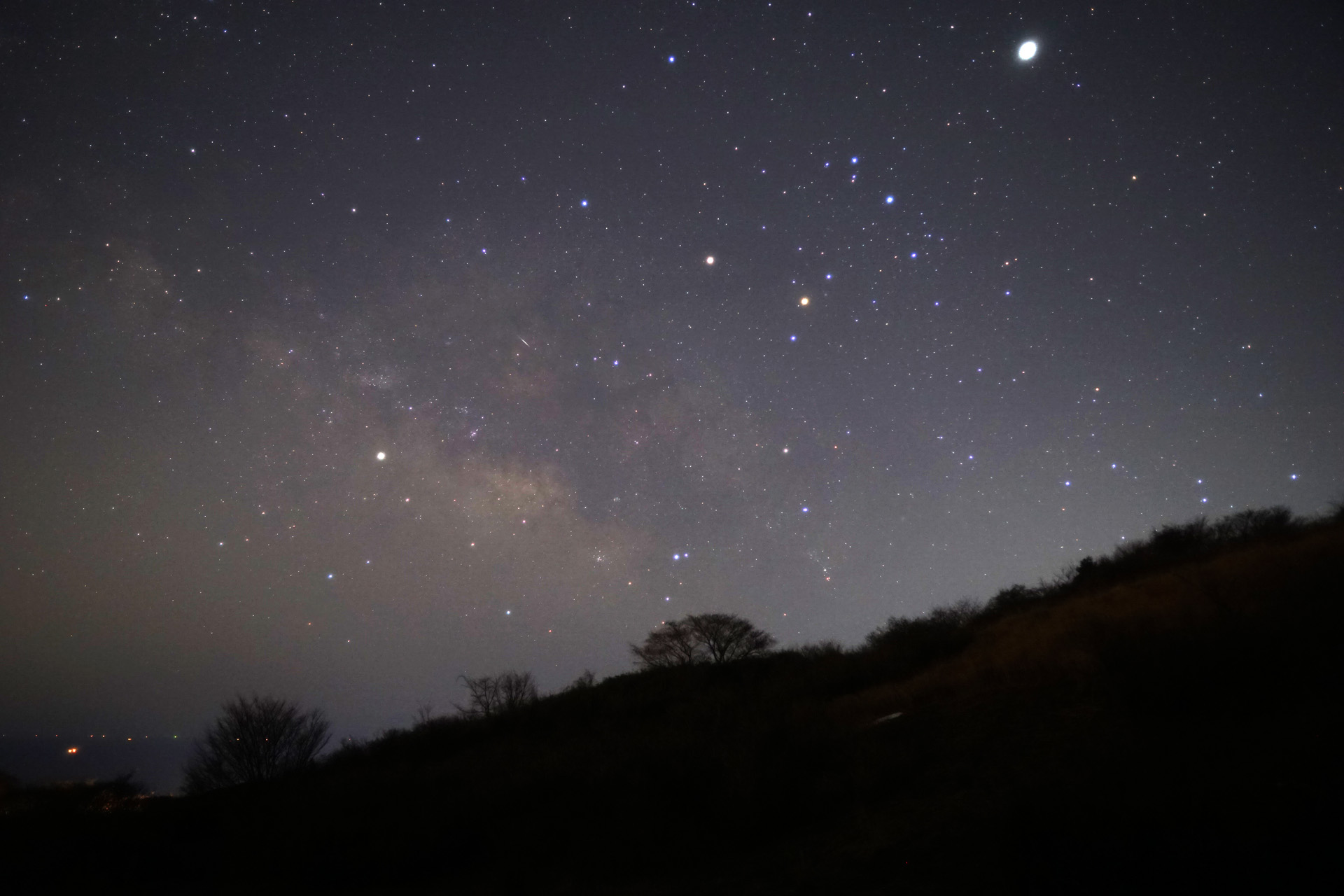 夏の天の川 in 星が山公園