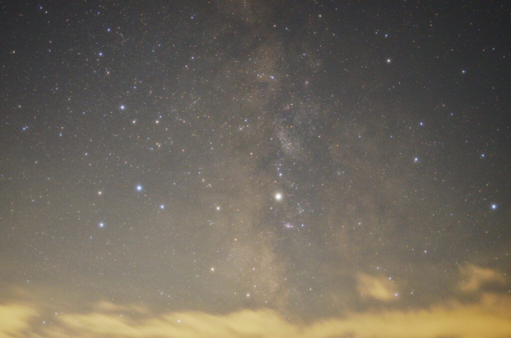 月と木星の接近（18年8月17日）
