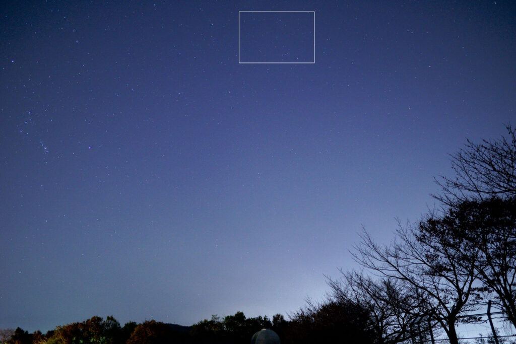 大井農村公園からのウィルタネン彗星（46P) at 181208