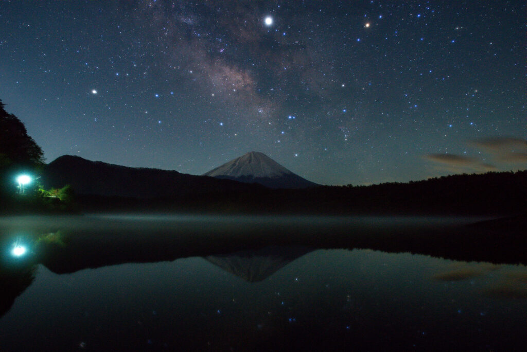 西湖・河口湖での水瓶座η流星群観測