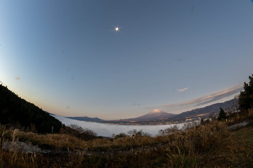 誓いの丘からの雲海