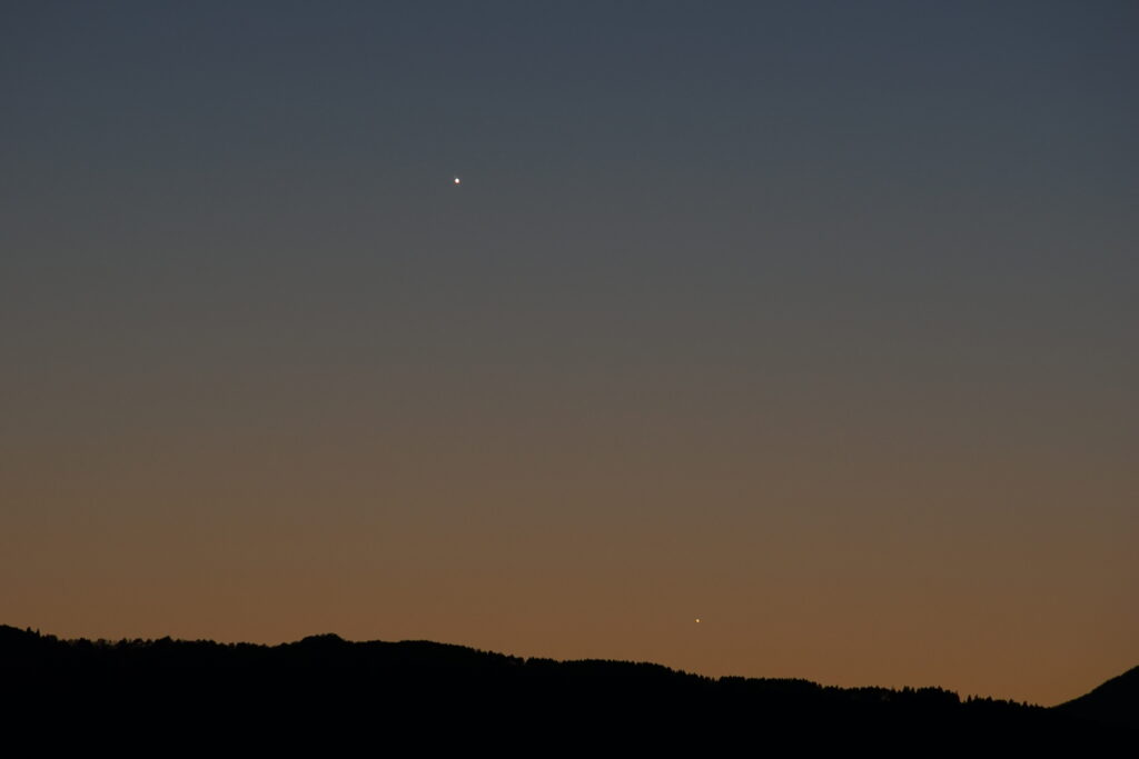 木星、土星、水星の接近