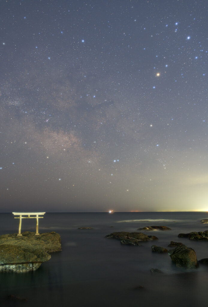 大洗海岸からの夏の天の川2