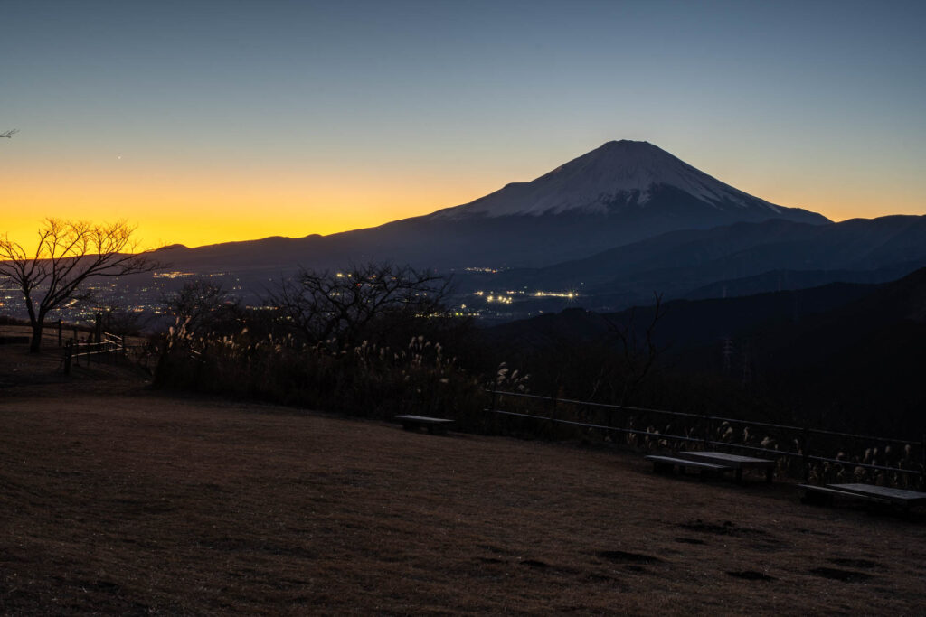 大野山山頂からのながめ
